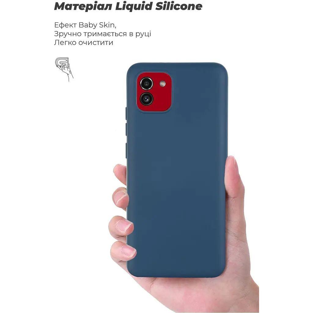 Чехол Armorstandart Icon Case для Samsung Galaxy A03 [A035] Dark Blue [ARM60876] [78853] - фото 4