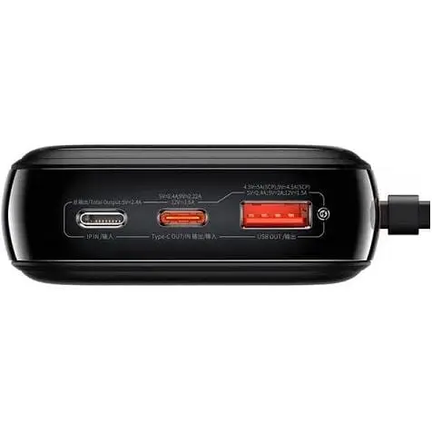 Внешняя батарея Baseus Qpow Pro (With Lightning Cable) 20000mAh 20W 5A (PPQD060201) - фото 5