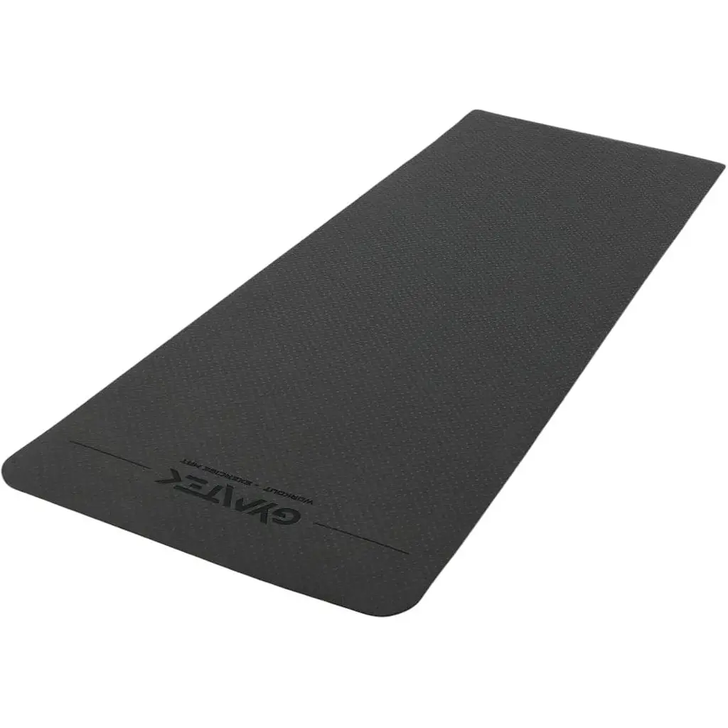 Килимок для фітнесу та йоги Gymtek Premium TPE 0.5 см чорний - фото 4