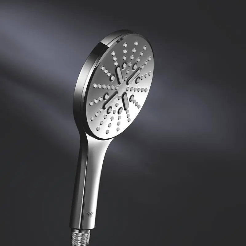 Ручной душ 3 режима струи Grohe Rainshower Smartactive 130 26574000, Хром - фото 9
