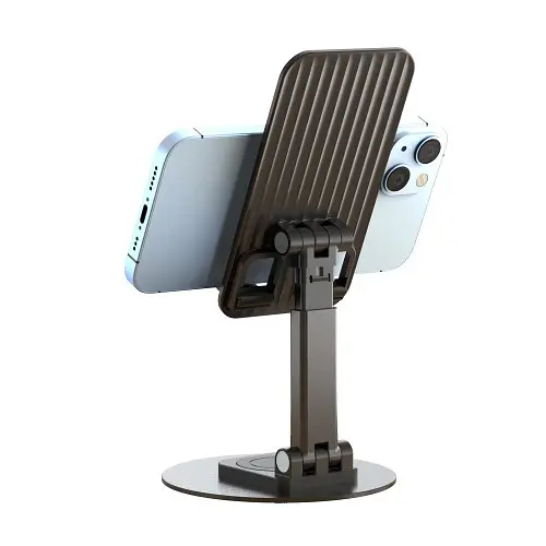Настільний тримач XO C108 Small Disc Rotating 360° Metal Phone Holder Чорний - фото 6