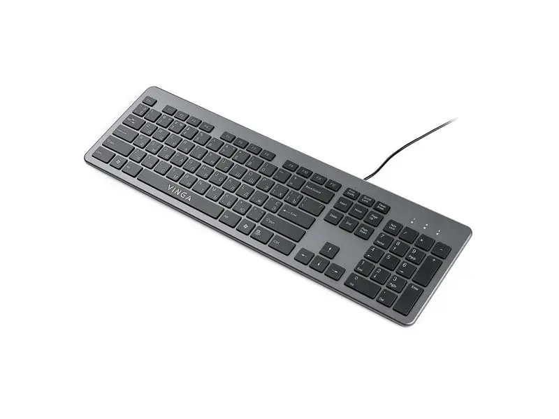 Клавіатура Vinga KB735 Black-Gray - фото 10