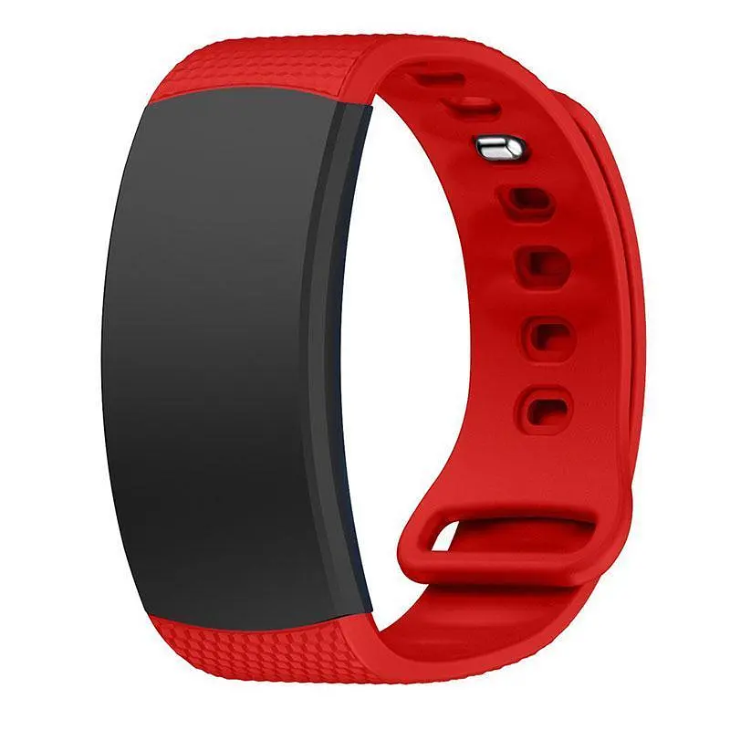 Силиконовый ремешок Primo для фитнеса браслета Samsung Gear Fit 2/Fit 2 Pro (SM-R360/R365) Red L - фото 2