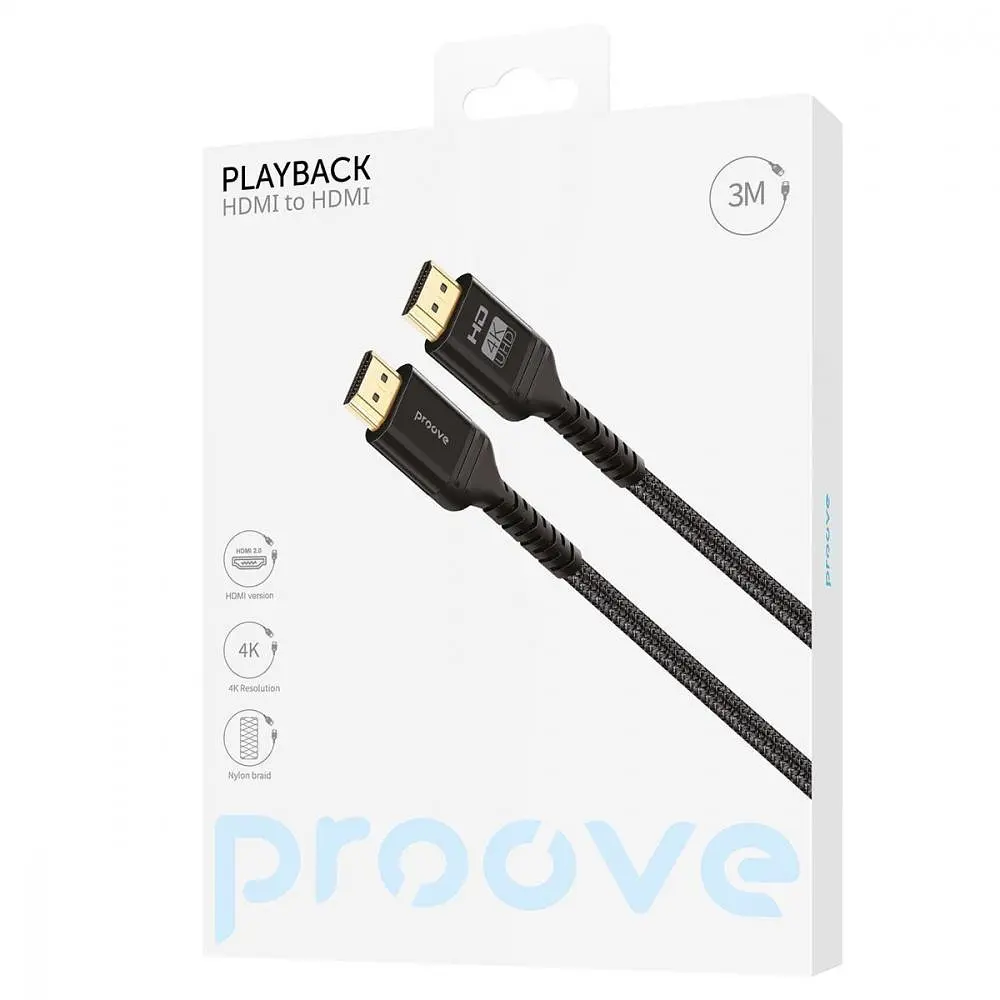 Кабель Proove HDMI-HDMI V 2.0 3 м (DCP320003601) - фото 3