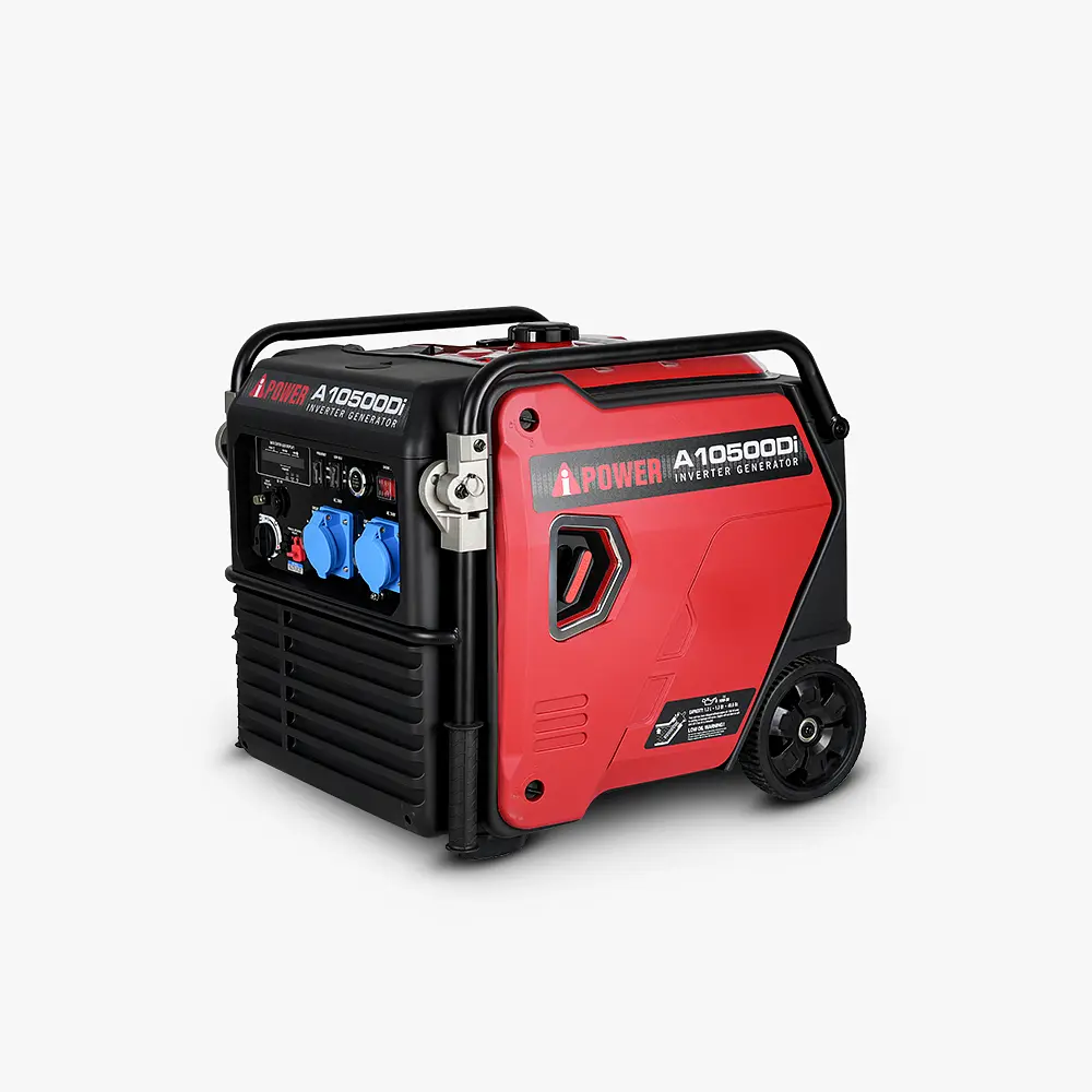 Інверторний Бензиновий Генератор iPower A10500Di (8.5–9.3 кВт) Електростартер, Колеса, Закритий корпус - фото 4