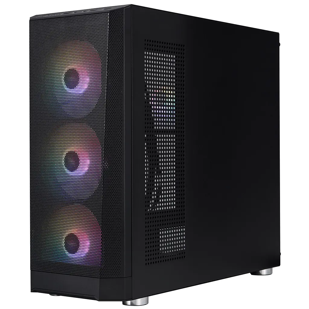 Корпус 1stPlayer FD5-M-BK-4F1 Black без БЖ - фото 7