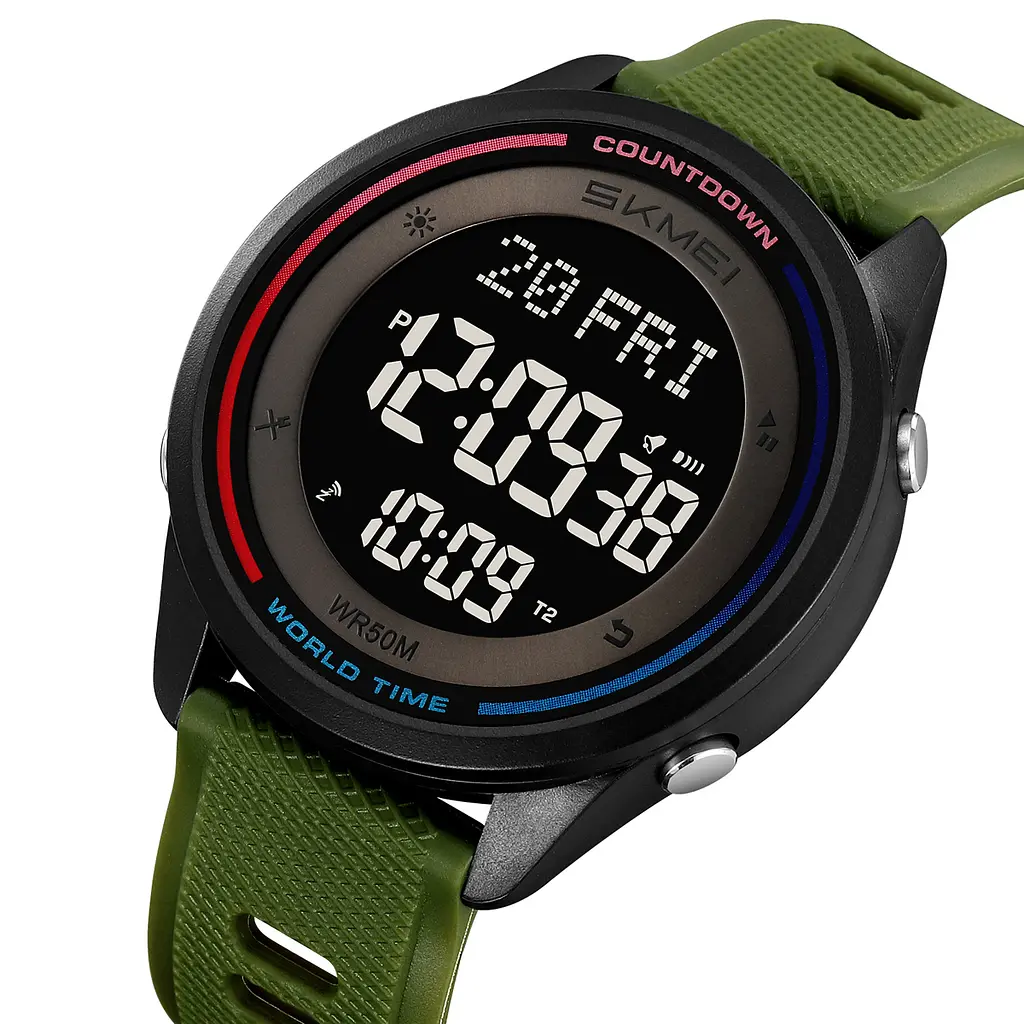 Чоловічий наручний годинник 2348AG Army Green Skmei acs0029992 - фото 3