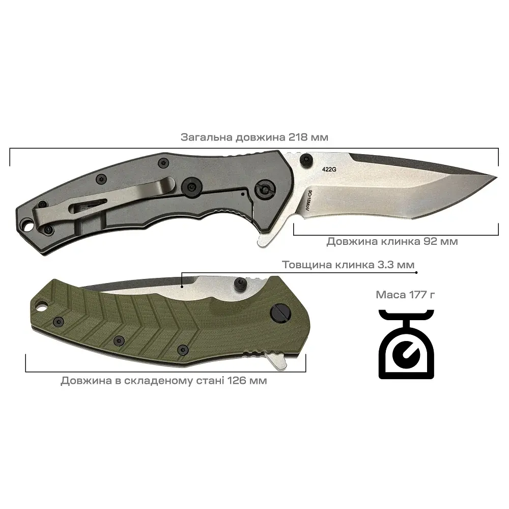 Нож Skif Griffin II SW Olive - фото 9