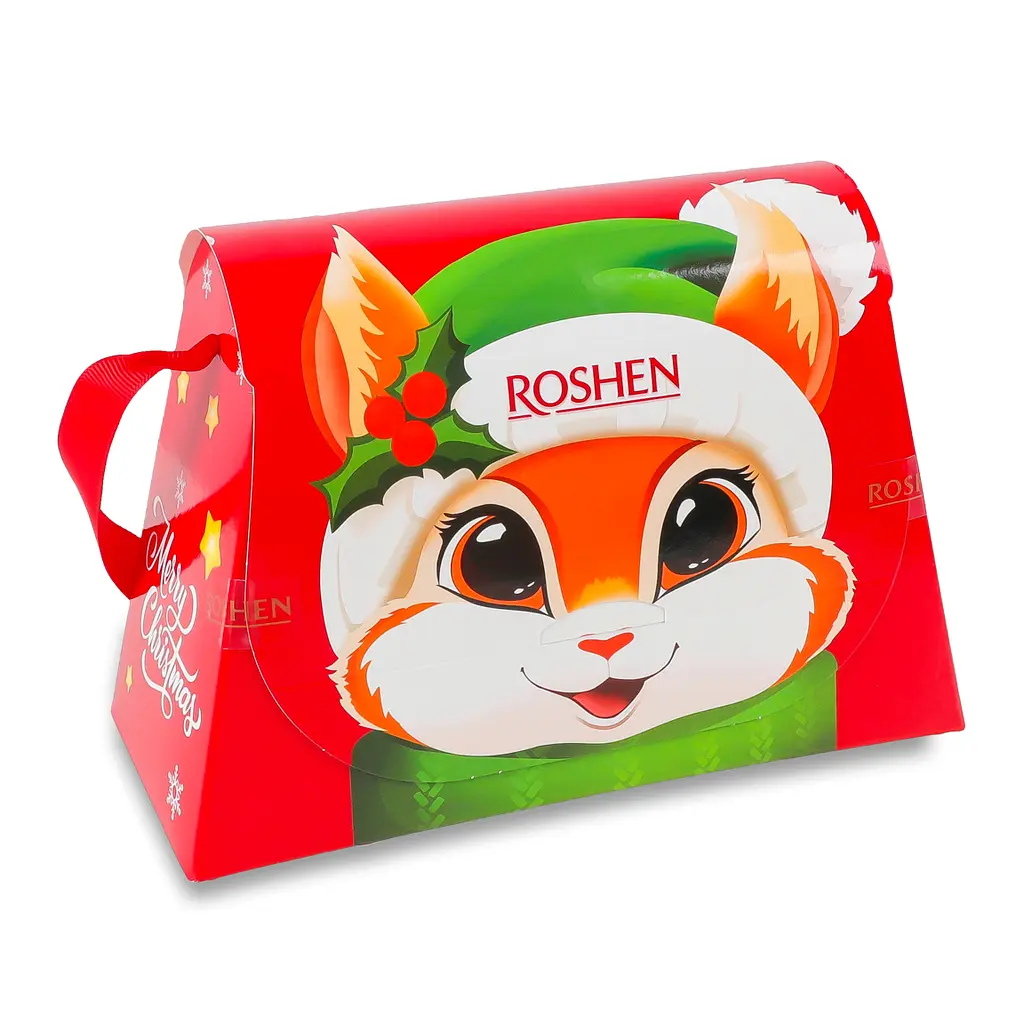 Уцінка. Набір подарунковий Roshen Новорічна сумочка 330 г - фото 2