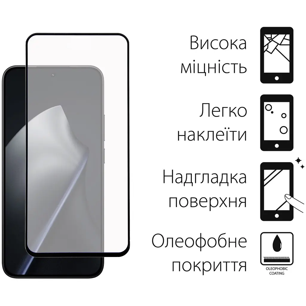 Стекло защитное Dengos Full Glue Xiaomi 15T/15T Pro Black (TGFG-430) - фото 2