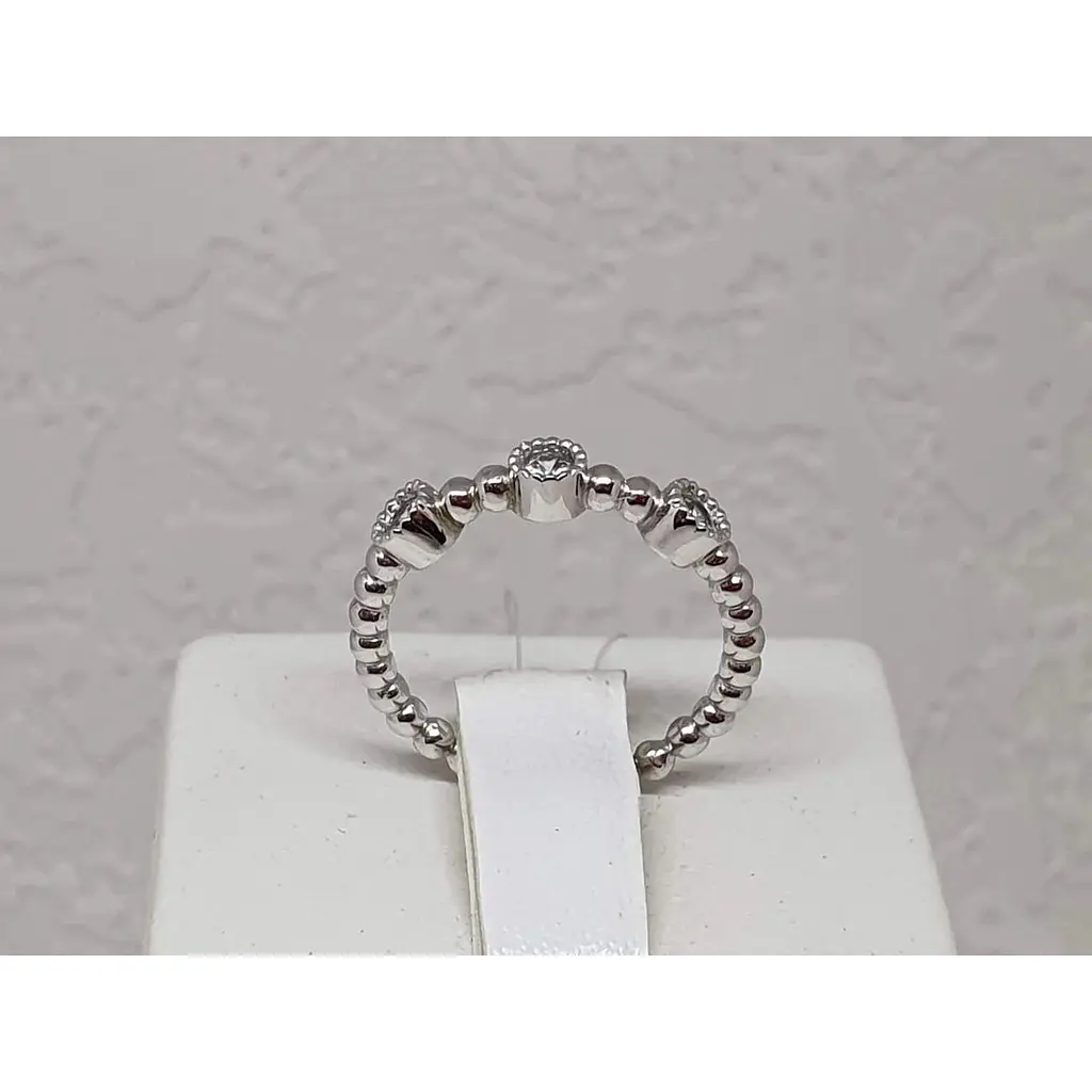 Срібне кільце Qvaliz Корона з фіанітами. 90101020 16 - фото 2