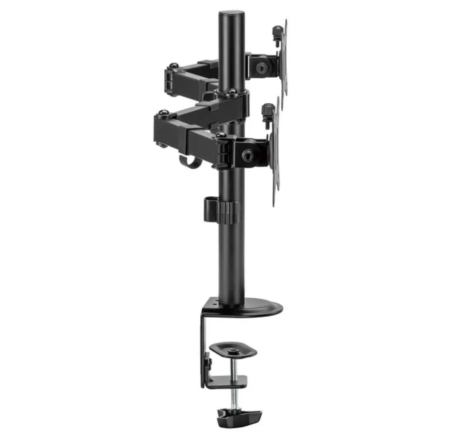 Кронштейн настольный для двух мониторов 17-32 дюйма OfficePro OPMA-102 Black - фото 5