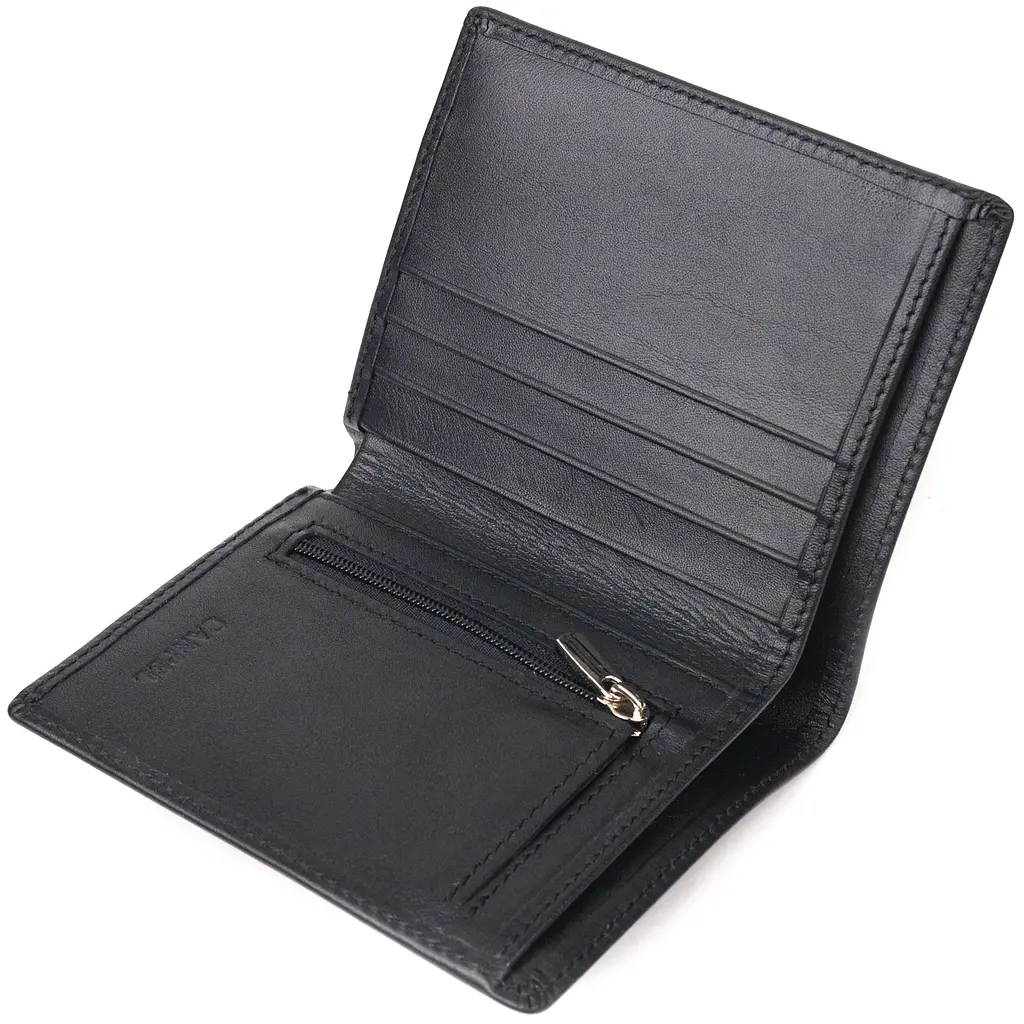 Портмоне кожаное мужское Canpellini 10х11,5х1 см acs0025050 - фото 3
