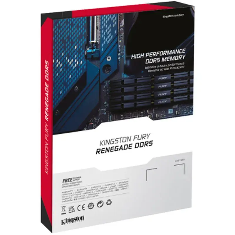 Модуль пам'яті для комп'ютера DDR5 96GB (2x48GB) 6000 MHz Renegade Silver XMP Kingston Fury (ex.HyperX) (KF560C32RSK2-96) - фото 6