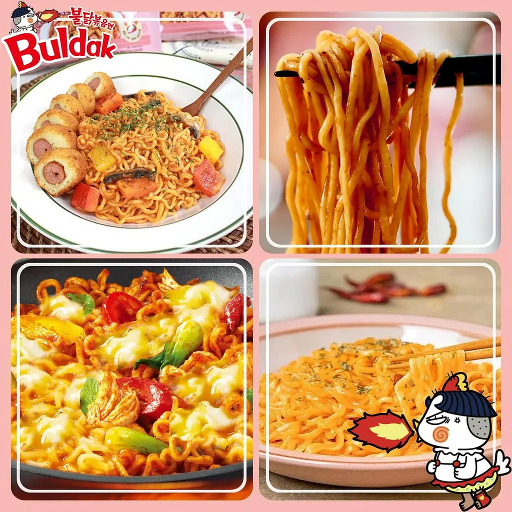 Локшина швидкого приготування Samyang Ramen Hot Chicken Buldak Rose Big Cup 105г - фото 6
