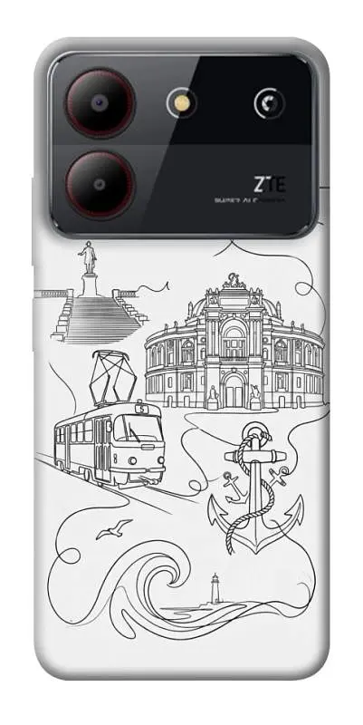TPU чохол Demsky Odesa spirit для ZTE Blade A54 4G