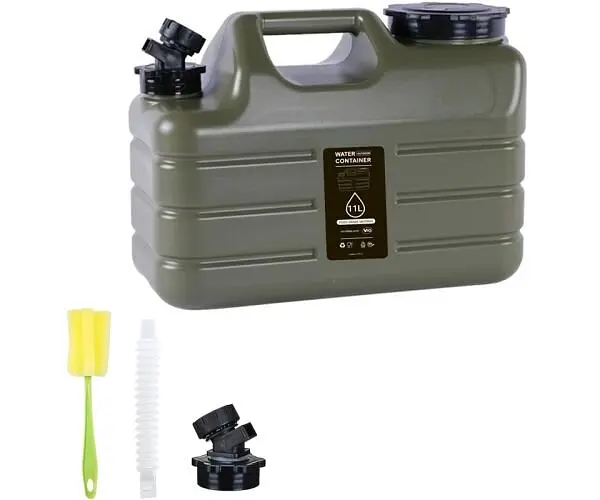 Бутель Каністра 11 л для води ViO PET-TG 11L з краном та ручкою, зелена - фото 3