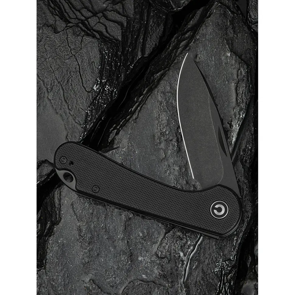 Ніж Civivi Elementum Slip Joint, Black G10, Darkwash (C18062AJ-1) - фото 12