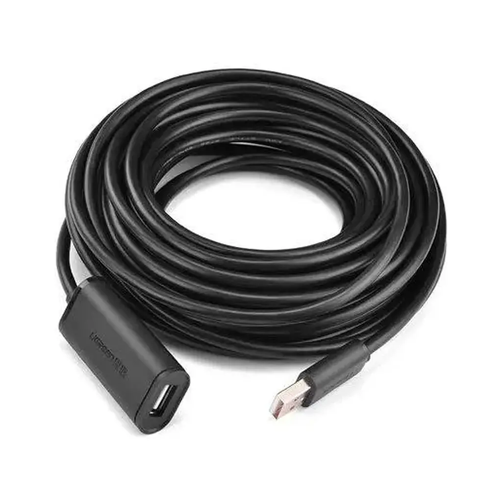 Дата кабель USB 2.0 AM to AF 5.0m Active black Ugreen (10319) - фото 4