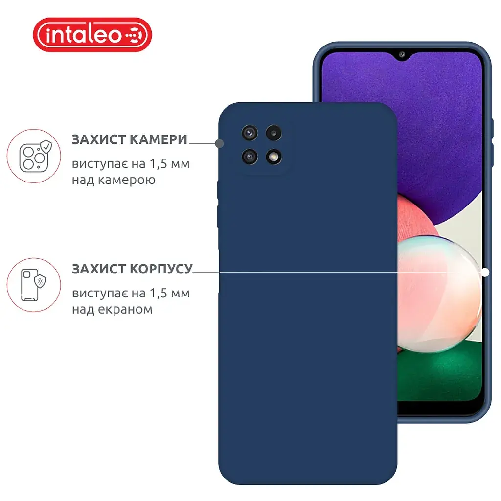 Чохол до мобільного телефона Intaleo SoftShell Samsung Galaxy A22 5G Blue (1283126557972) - фото 3