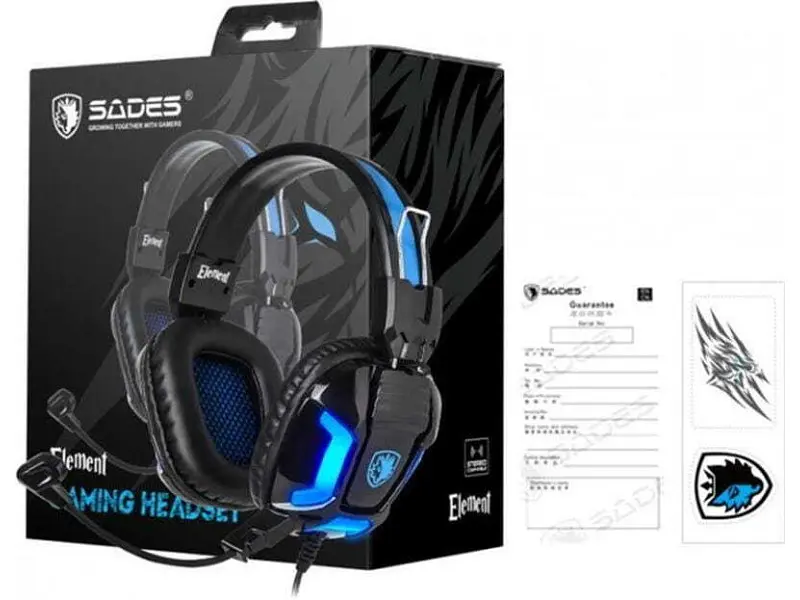 Гарнітура Sades SA-702 Element Black/Blue (SA702BL) - фото 8