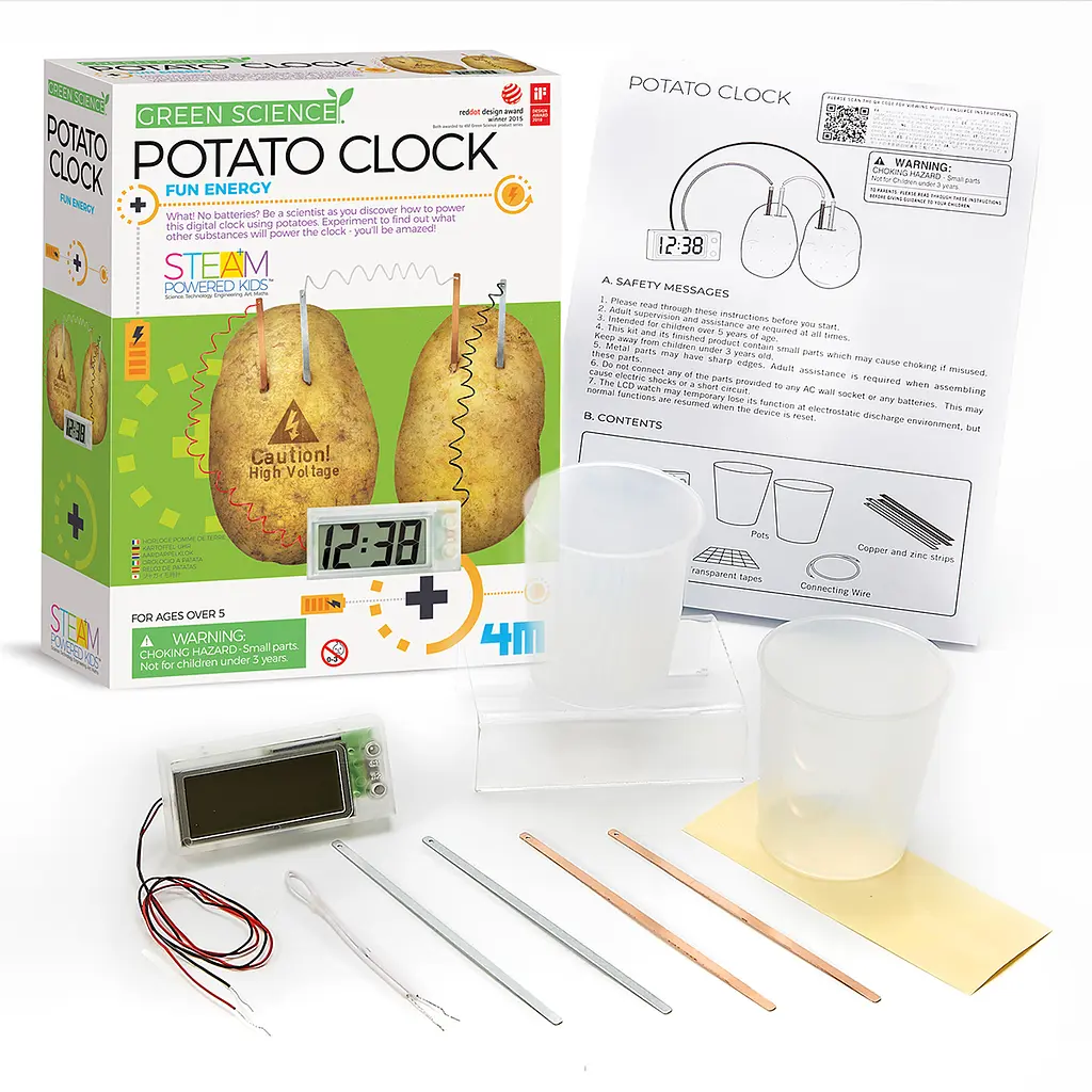 Набір для дослідів 4M Картопляний годинник (00-03275) - фото 5