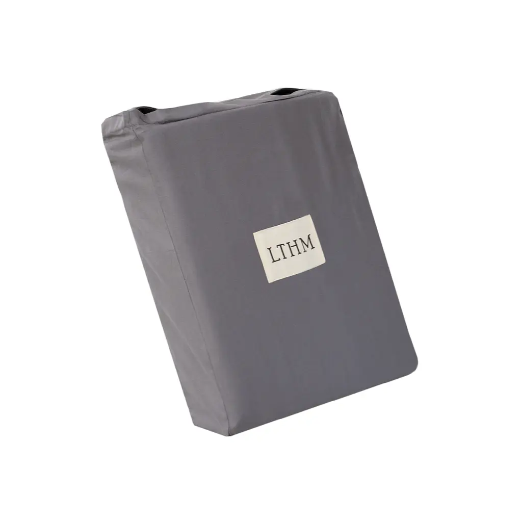 Постельное белье сатин 210ТС Lotus Home - Brista антрацит евро (160x200+30см) - фото 6