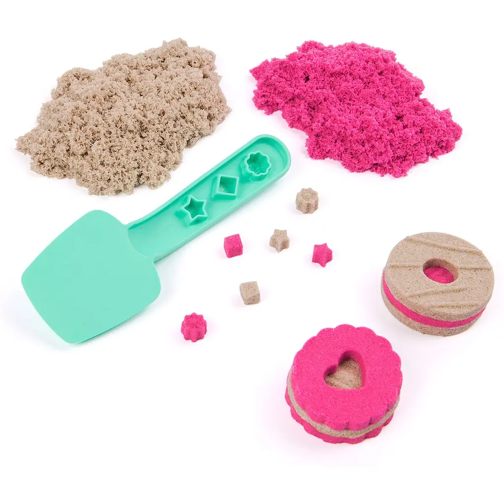 Набір піску для творчості Kinetic Sand Кольорове печиво 2 кольори 227 г (71678) - фото 5