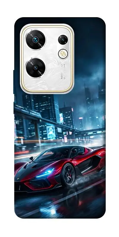 TPU чохол Demsky Red sport car для Infinix Zero 30 4G