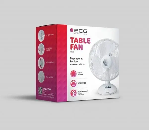 Настільний вентилятор ECG FT 30A - фото 3