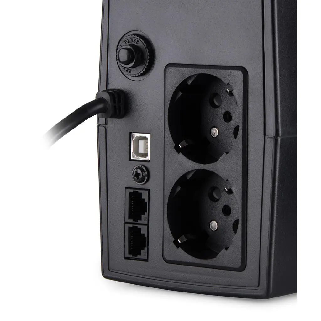 Пристрій безперебійного живлення Vinga LCD 800VA plastic case with USB (VPC-800PU) - фото 8