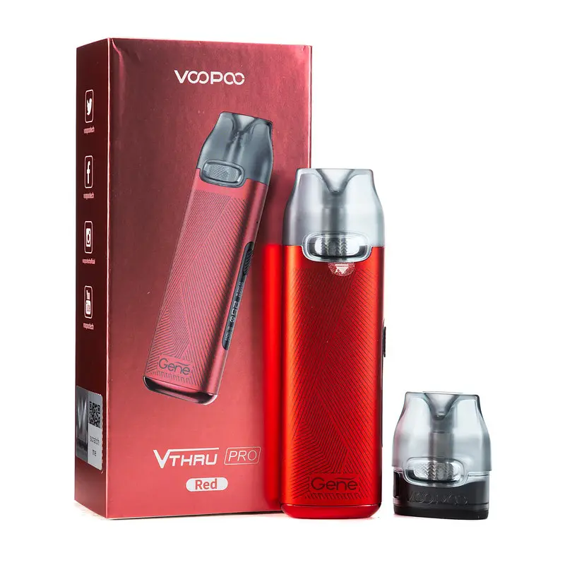 Под-система электронная сигарета VooPoo V.THRU Pro 25 W Pod 900 mAh 3 ml Kit Red (sn1381) - фото 2