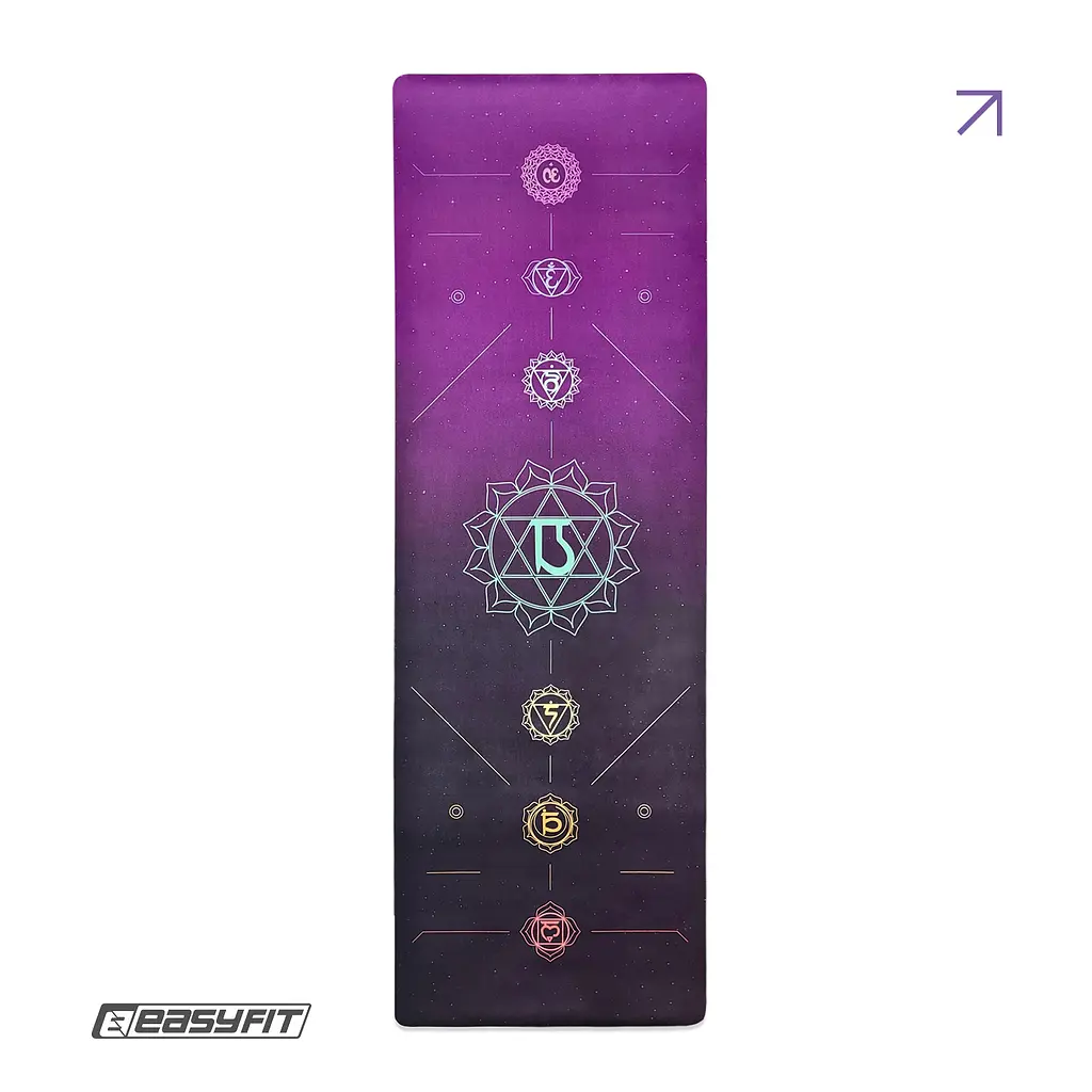 Коврик для йоги EasyFit Chakra Flow (замша-каучук) - фото 2