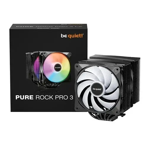 Кулер для процесора Pure Rock Pro 3 LX, Black, 2x120 мм (2000 об/мин) ARGB be quiet! teh0027887 - фото 5