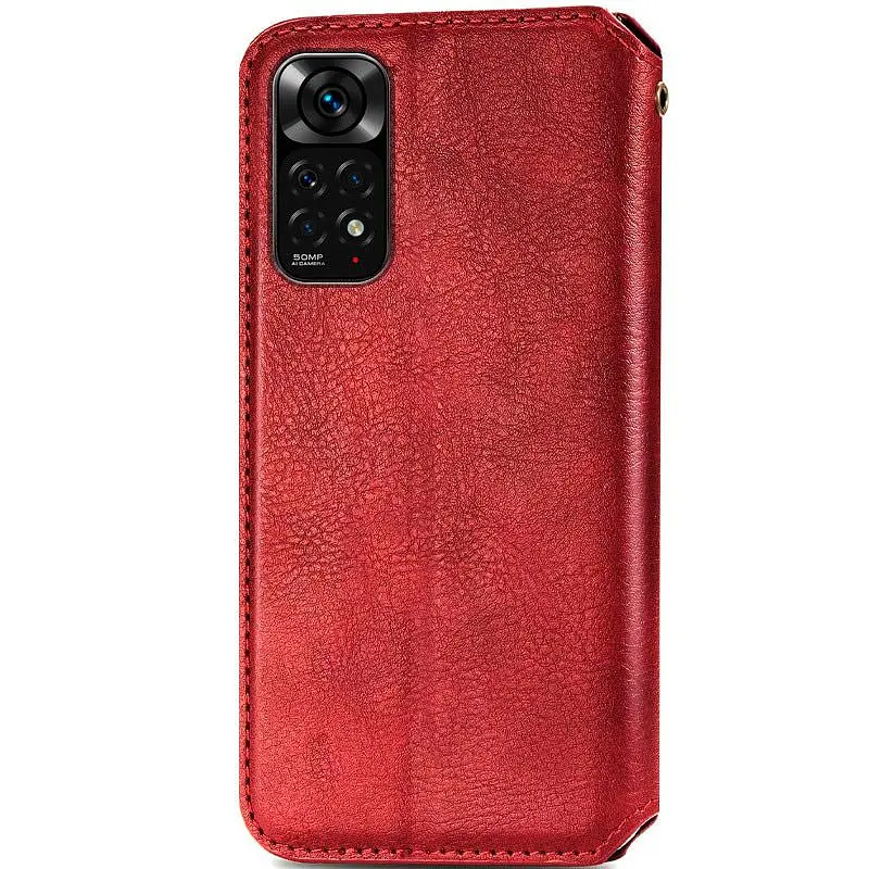 Чохол-книжка GETMAN Cubic Cover Case для Xiaomi Redmi Note 12 Pro 4G/ 11 Pro 4G/ 5G Red [96745] - фото 2