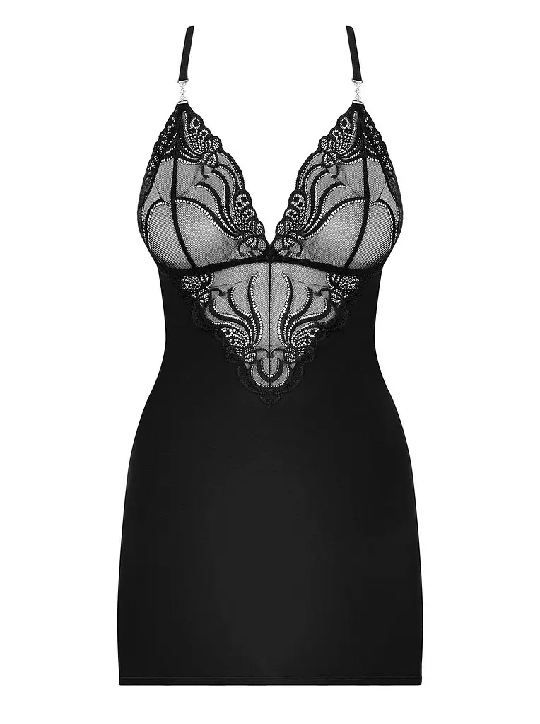 Эротический комплект Obsessive 828 L/XL черный - фото 3