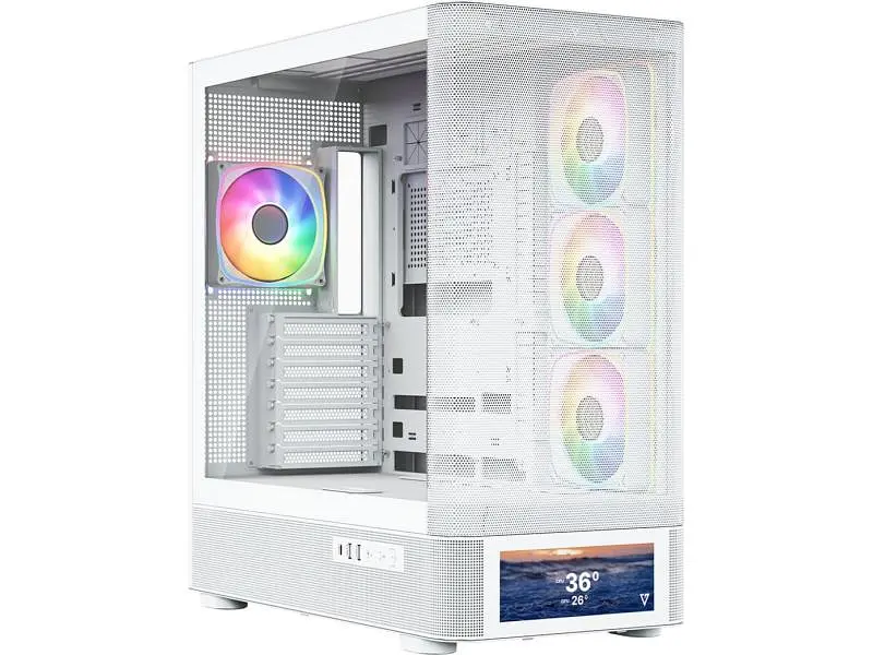 Корпус MODECOM VOLCANO AQ500 ARGB MIDI WHITE (MC-A-AQ500-4FA-W)