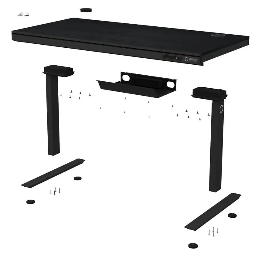 Геймерский стол Lorgar PRO 80W Wood Black (LRG-DP80W) - фото 4