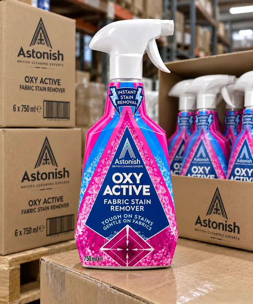 Плямовивідник для тканин Astonish Oxy Active - спрей для видалення складних плям з одягу та текстилю 750 мл - фото 5