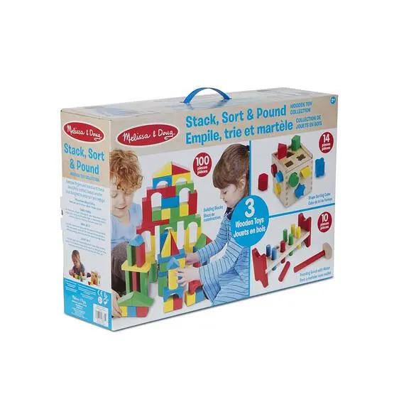 Ігровий набір Melissa&Doug Кубики/Сортер/Стучалка (MD93685) - фото 4