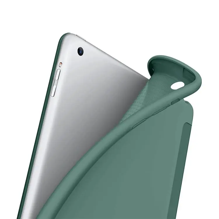 Чехол-книжка BeCover Tri Fold Soft TPU Silicone для Apple iPad 9.7 2017/2018 A1822/A1823/A1893/A1954 Dark Green (711129) - фото 3