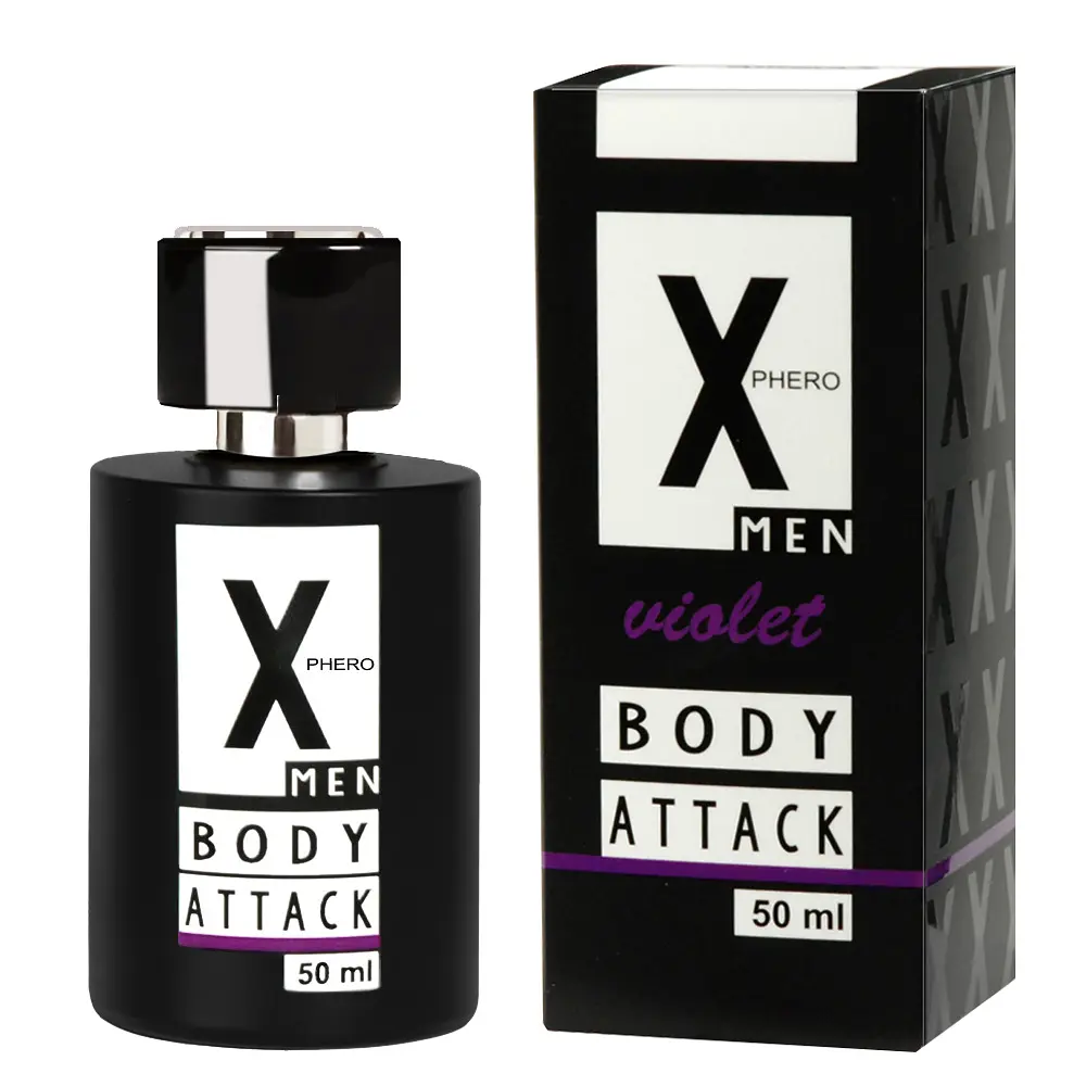 Чоловічі парфуми з феромонами Aurora X Phero Men Body Attack Violet 50 мл - фото 3