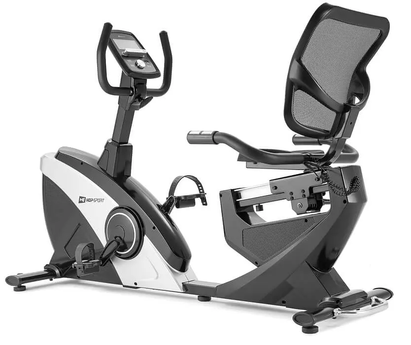 Горизонтальний велотренажер Hop-Sport HS-070L Helix сріблястий iConsole+ - фото 2