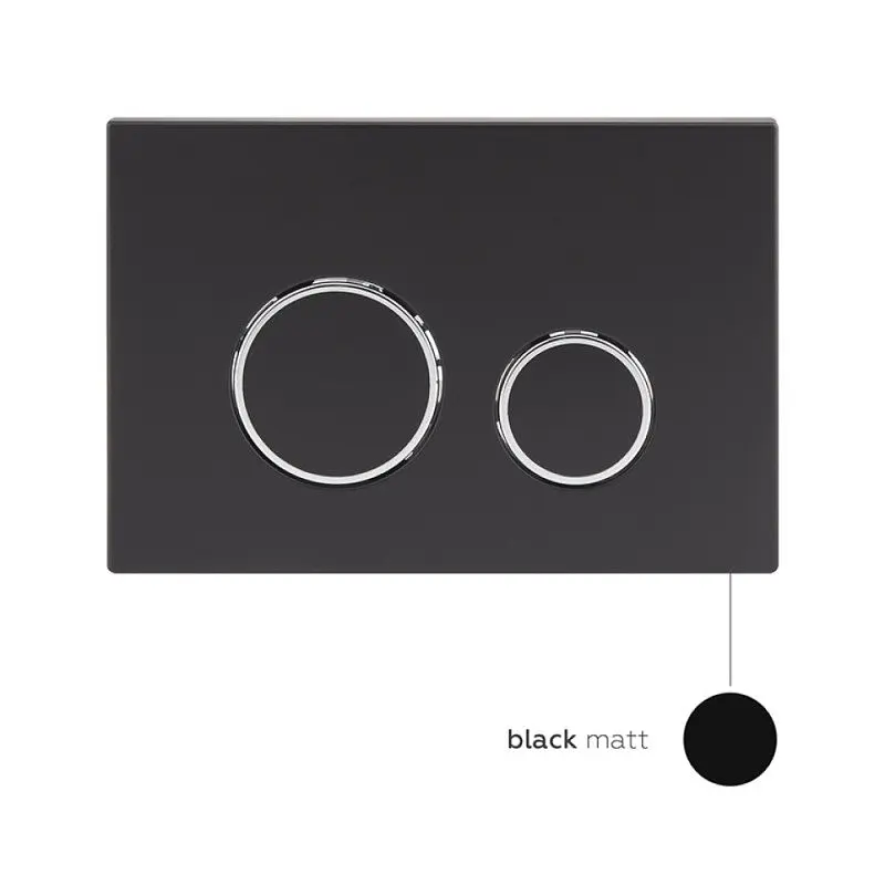 Набор Qtap инсталляция 3 в 1 Nest QT0133M425 с панелью смыва круглой QT0111M11V1146MB + унитаз с сиденьем Crow QT05335170W, Белый - фото 8