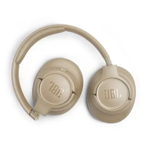 Навушники бездротові JBL Tune 730BT, Beige, Bluetooth, мікрофон, акумулятор 500 mAh, технологія "Pure Bass", кнопки на чашках навушників, швидка зарядка (JBLT730BTBEG) - фото 3