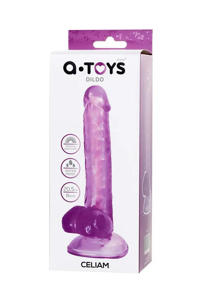 Фаломітатор A-Toys by Toyfa Celiam, 20.5 см (фіолетовий) - фото 9
