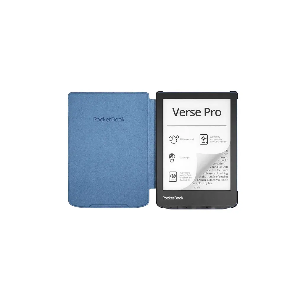 Чохол до електронної книги Pocketbook 6" PB629/634 Shell cover Blue (H-S-634-B-WW) - фото 2