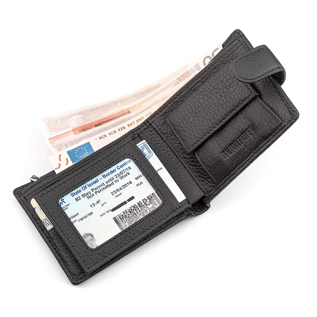 Чоловічий шкіряний гаманець (ST114) ST Leather 10.5х8.5х2.5 см acs0015192 - фото 4