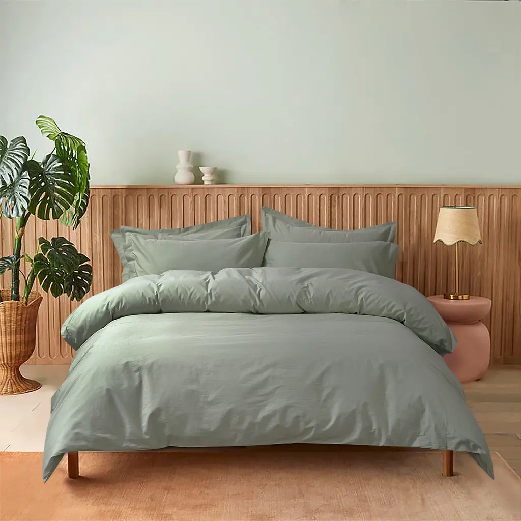 Постельное белье Lotus Home - Rebeca оливковый семейный - фото 2