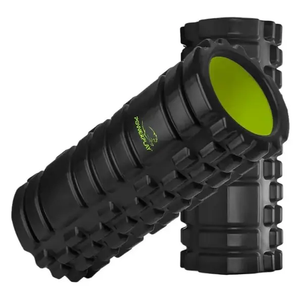 Массажный ролик (роллер) PowerPlay 4025 Massage Roller Черно-зеленый (33x15 см) (PP_4025_Black_Green) - фото 2